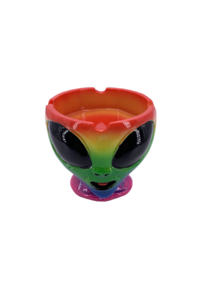 Multi Colored Alien Ashtray 3.5"D