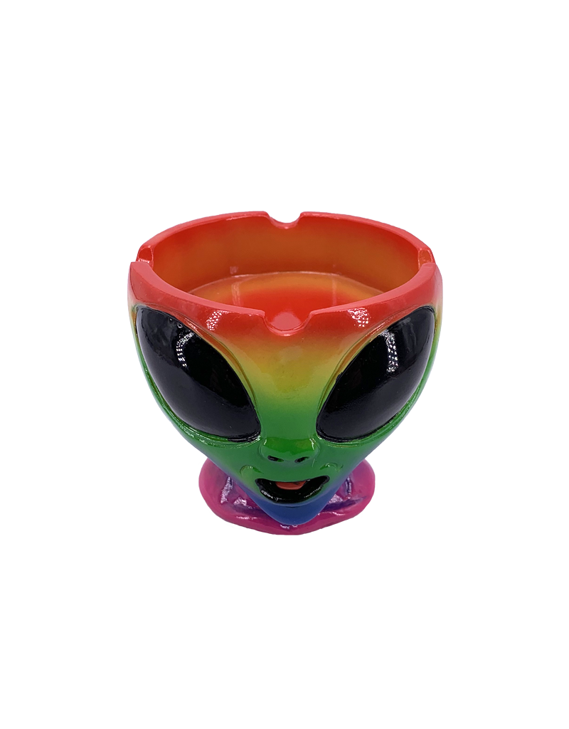 Multi Colored Alien Ashtray 3.5"D