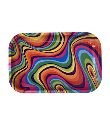 Rainbow Swirl Rolling Tray