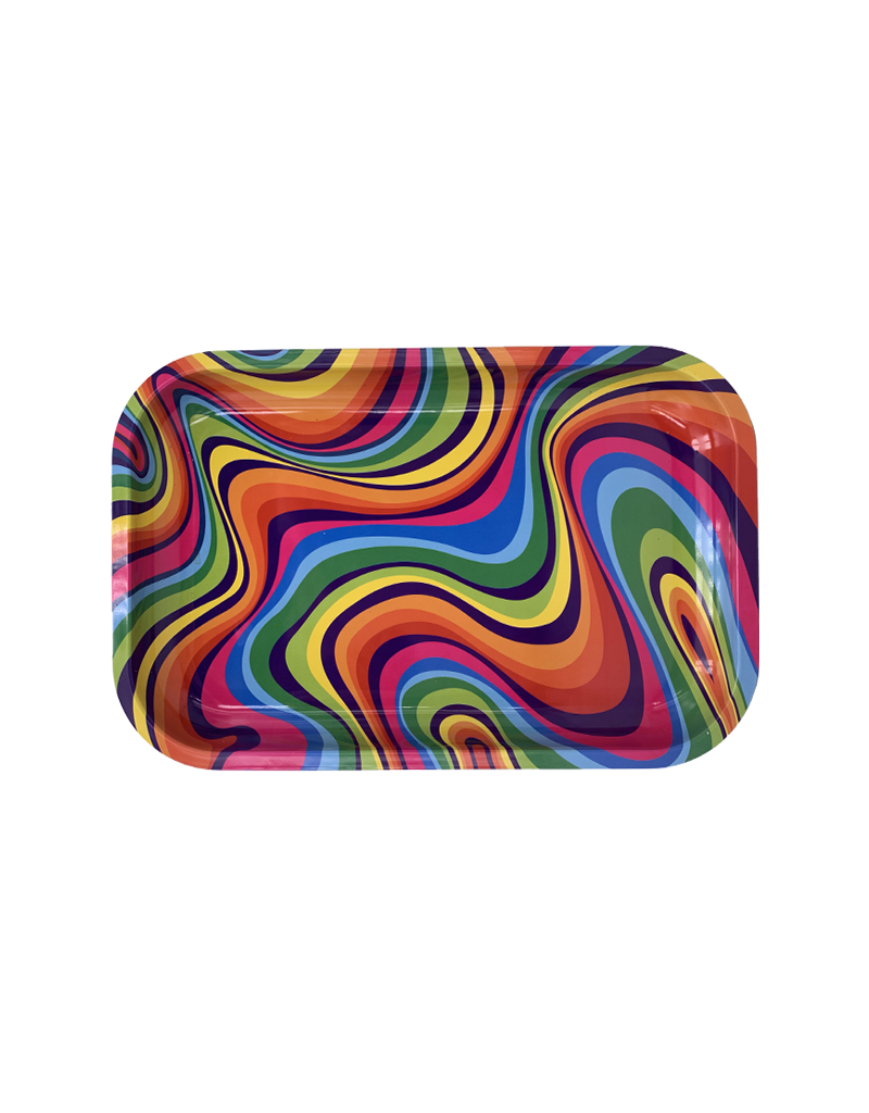 Rainbow Swirl Rolling Tray