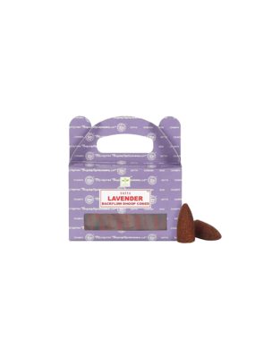 Satya Backflow Incense Cones Lavender 24 Count