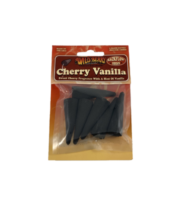 Wildberry Wildberry Backflow Incense Cones Cherry Vanilla 6 Count
