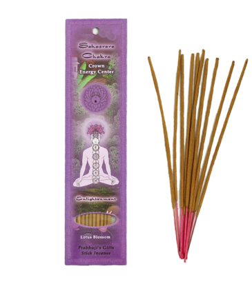 Prabhuji's Gifts Sahasrara Chakra Enlightenment Incense 10 Sticks