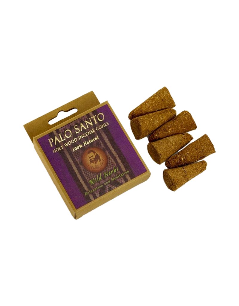 Palo Santo Holy Wood Incense Cones - Wild Herbs