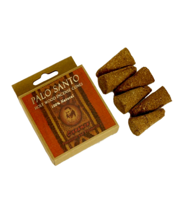 Prabhuji's Gifts Palo Santo Holy Wood Incense Cones - Cinnamon