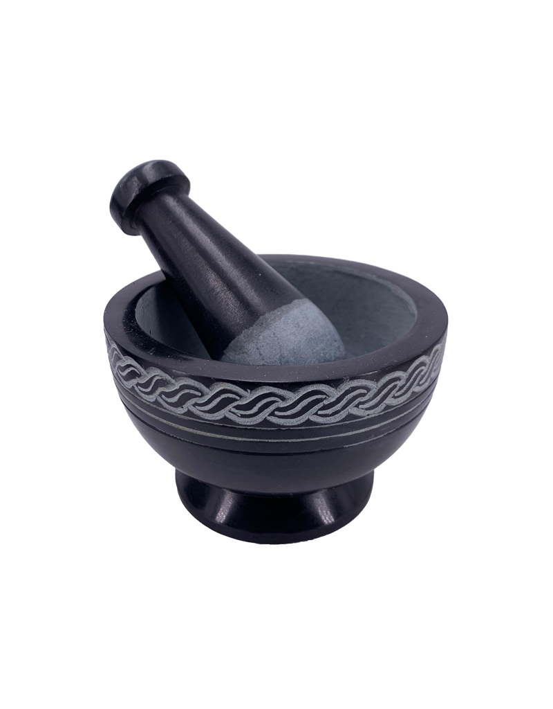Celtic Knot Mortar and Pestle 4"D