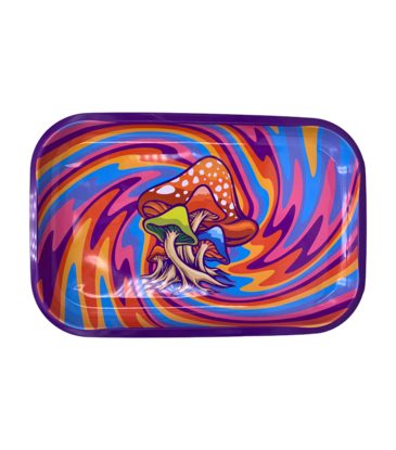 Mushroom Rainbow Swirl Rolling Tray