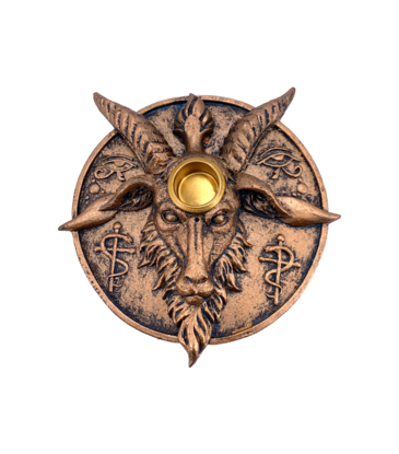 Fantasy Gifts Baphomet Incense Burner and Candle Holder