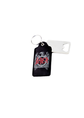 Slayer Eagle Leather Bottle Opener Keychain