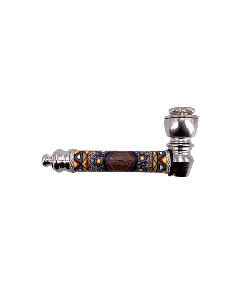 3.5" Milli Fury Sacred Geometry Metal Hand Pipe