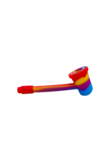 4" Multi Color Slant Silicone Hand Pipe