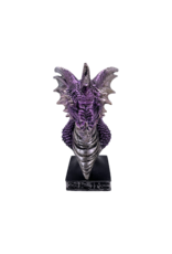 Dragon Head Bust 6.5"H Purple