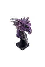 Dragon Head Bust 6.5"H Purple