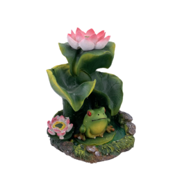 Frog and Lily Backflow Incense Burner