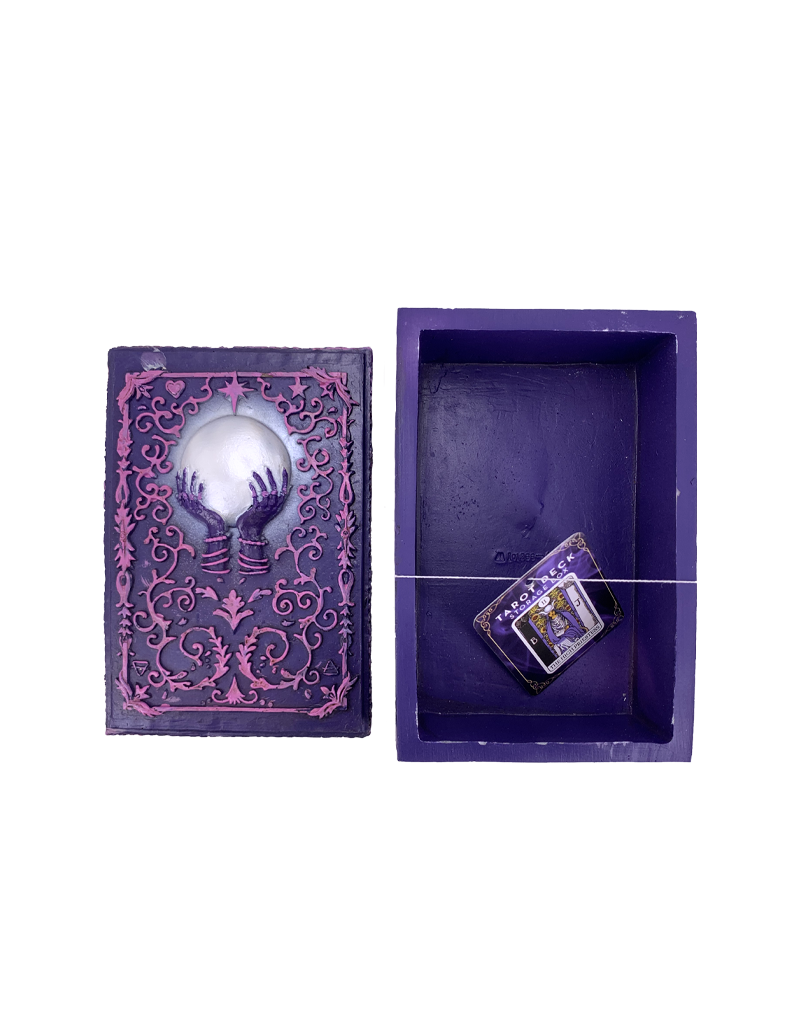 Flowing Crystal Ball Tarot Card Storage Box 4" x 6"