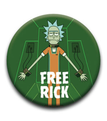 NMR Brands Rick & Morty - Free Rick Button 1.25