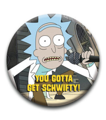 NMR Brands Rick & Morty - Schwifty Button 1.25