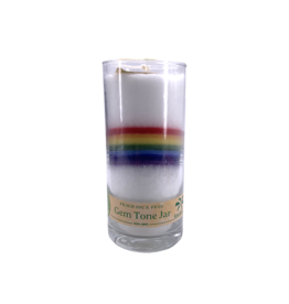 Aloha Bay White Rainbow Gem Tone Jar Candle