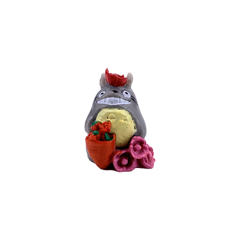 Totoro Roses Studio Ghibli - Totoro Roses Mini Figurine - Mushroom New Orleans