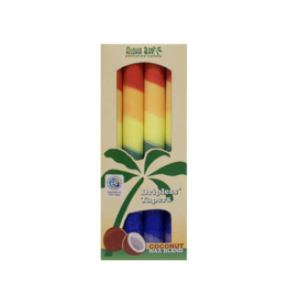 Aloha Bay Rainbow Dripless Taper Candle 4 Count