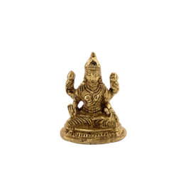 Goddess Laxmi Brass Statue 2"H