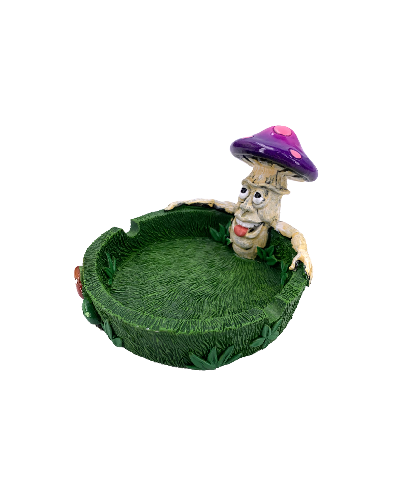 Mushroom Man Ashtray 4.5"D