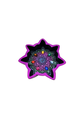 Chakra Flower Incense Burner 4"D