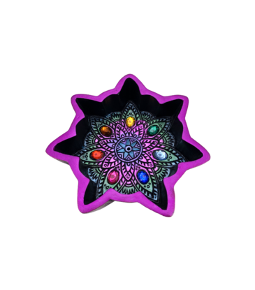 Fantasy Gifts Chakra Flower Incense Burner 4"D