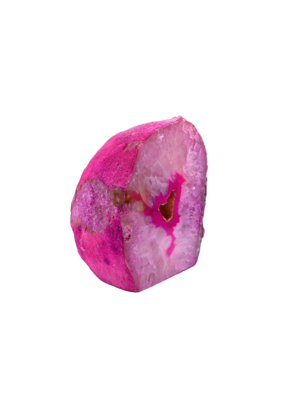 Agate Geode Tea Light Candle Holder Pink