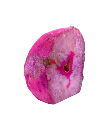 Agate Geode Tea Light Candle Holder Pink