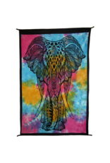 King Elephant Tapestry Tie Dye Explosion