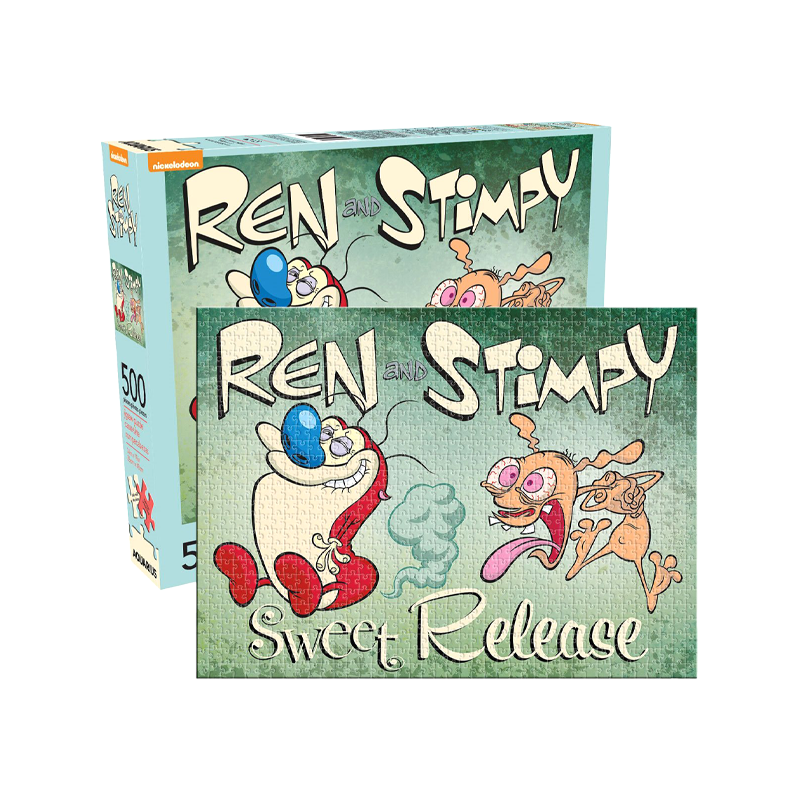 Ren and Stimpy Sweet Release 500 Piece Puzzle Mushroom New Orleans