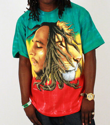 Bob Marley - Profiles Tie Dye T-Shirt