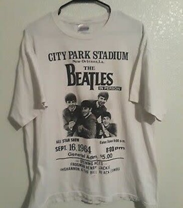 The Beatles - City Park Stadium Playbill T-Shirt