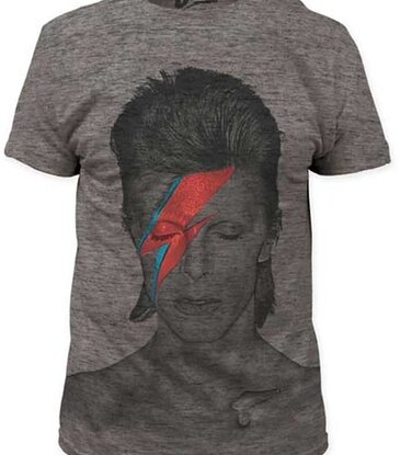 David Bowie - Aladdin Sane Big Print Subway T-Shirt