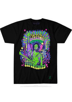 Jimi Hendrix - Are You Experienced Black Light T-Shirt