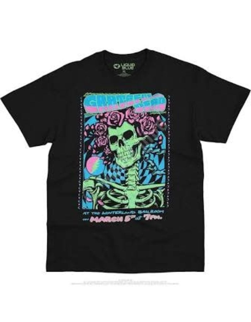 Grateful Dead - Bertha Black Light T-Shirt - Mushroom New Orleans