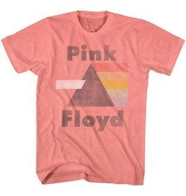 Pink Floyd - Faded Dark Side Lightweight Pink T-Shirt