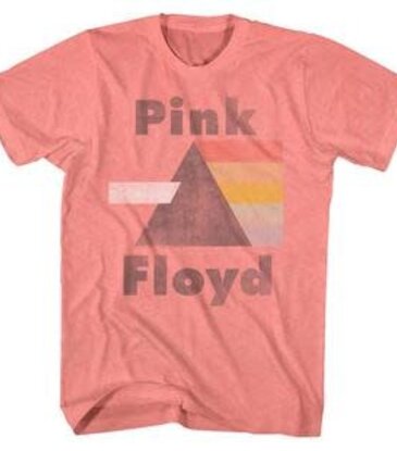 Pink Floyd - Faded Dark Side Lightweight Pink T-Shirt
