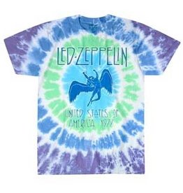Led Zeppelin - Ramble on USA 1977 Tie Dye T-Shirt