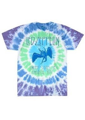 Led Zeppelin - Ramble on USA 1977 Tie Dye T-Shirt