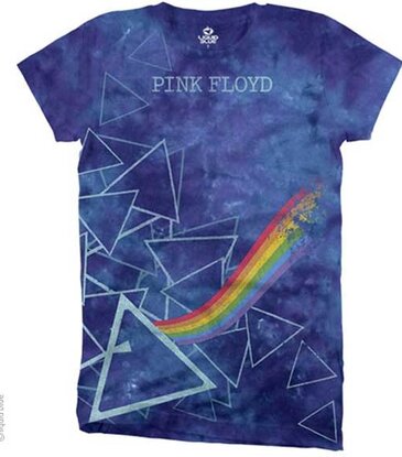 Pink Floyd - Prisms Women Tie Dye T-Shirt