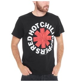 Red Hot Chili Peppers - Classic Asterisk Logo Distressed T-Shirt