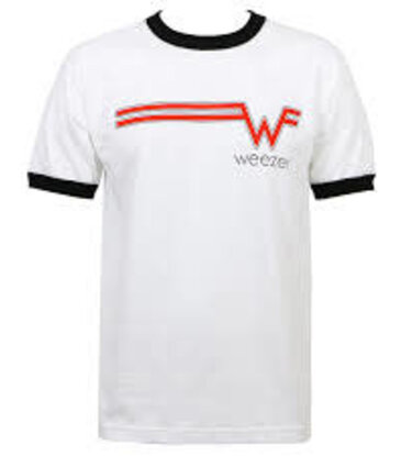 Weezer- Striped Logo Ringer T-Shirt