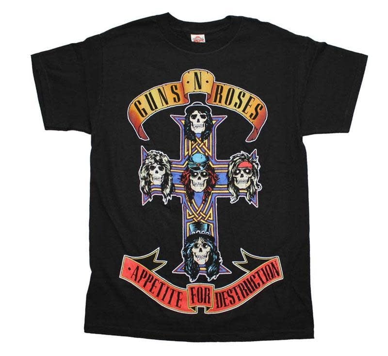 Guns N' Roses Appetite for Destruction 80s Rock T-shirt