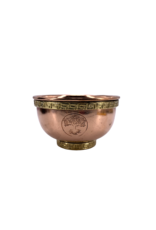 Tree of Life Copper Offering Bowl 3"D