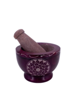 Lotus Flower Mortar and Pestle 3.5"D