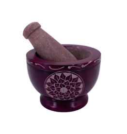 Lotus Flower Mortar and Pestle 3.5"D