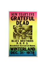 Grateful Dead - Winterland Dec. 31 1976 Concert Print