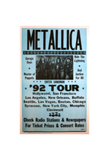 Metallica - Enter Sandman '92 Tour Concert Poster